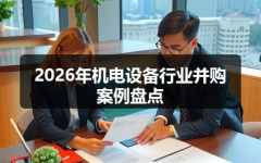 2026年机电设备行业并购案例盘点