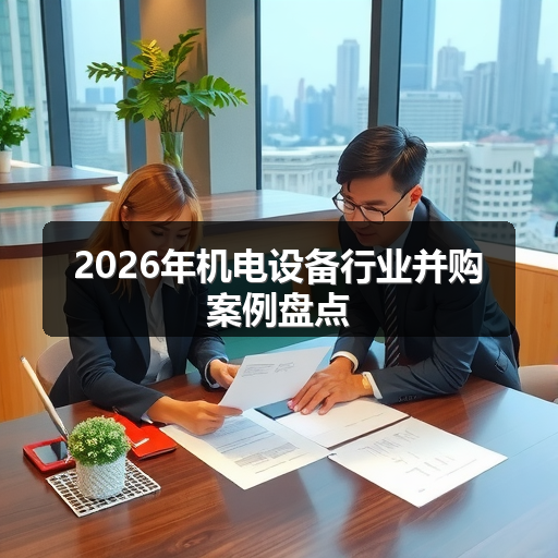 2026年机电设备行业并购案例盘点