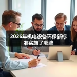 2026年机电设备环保新标准实施了哪些
