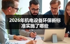 2026年机电设备环保新标准实施了哪些