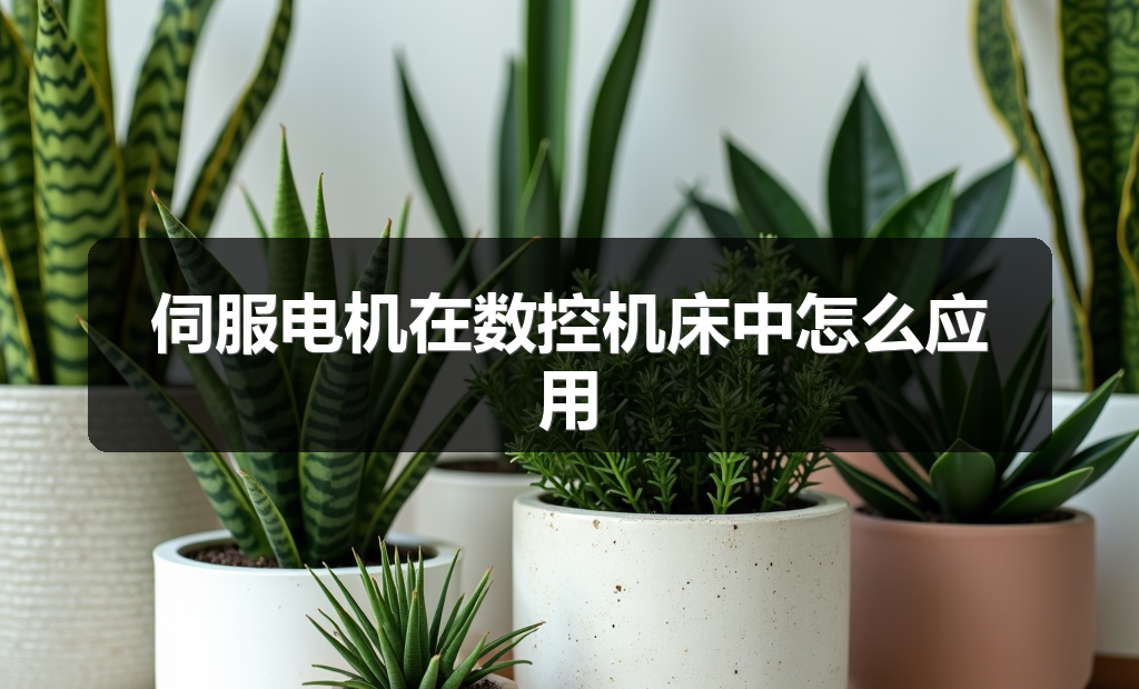 伺服电机在数控机床中怎么应用