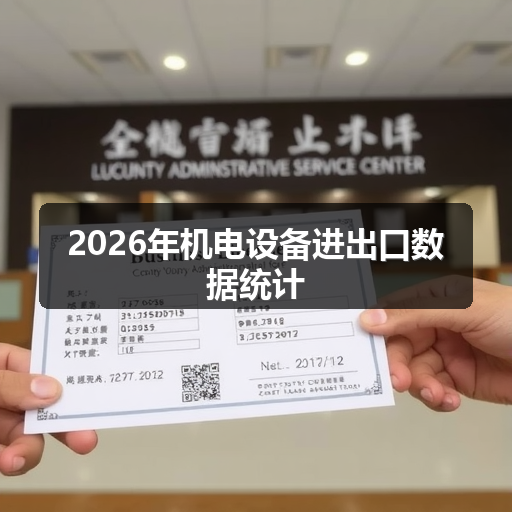2026年机电设备进出口数据统计 正文配图